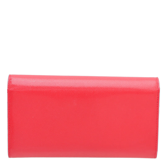 Christian Dior Red Mania Rendez-Vous Chain Wallet