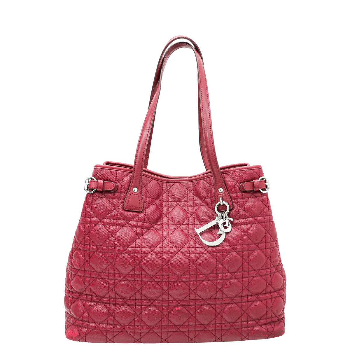 Christian Dior Red Nylon Panarea Tote Bag