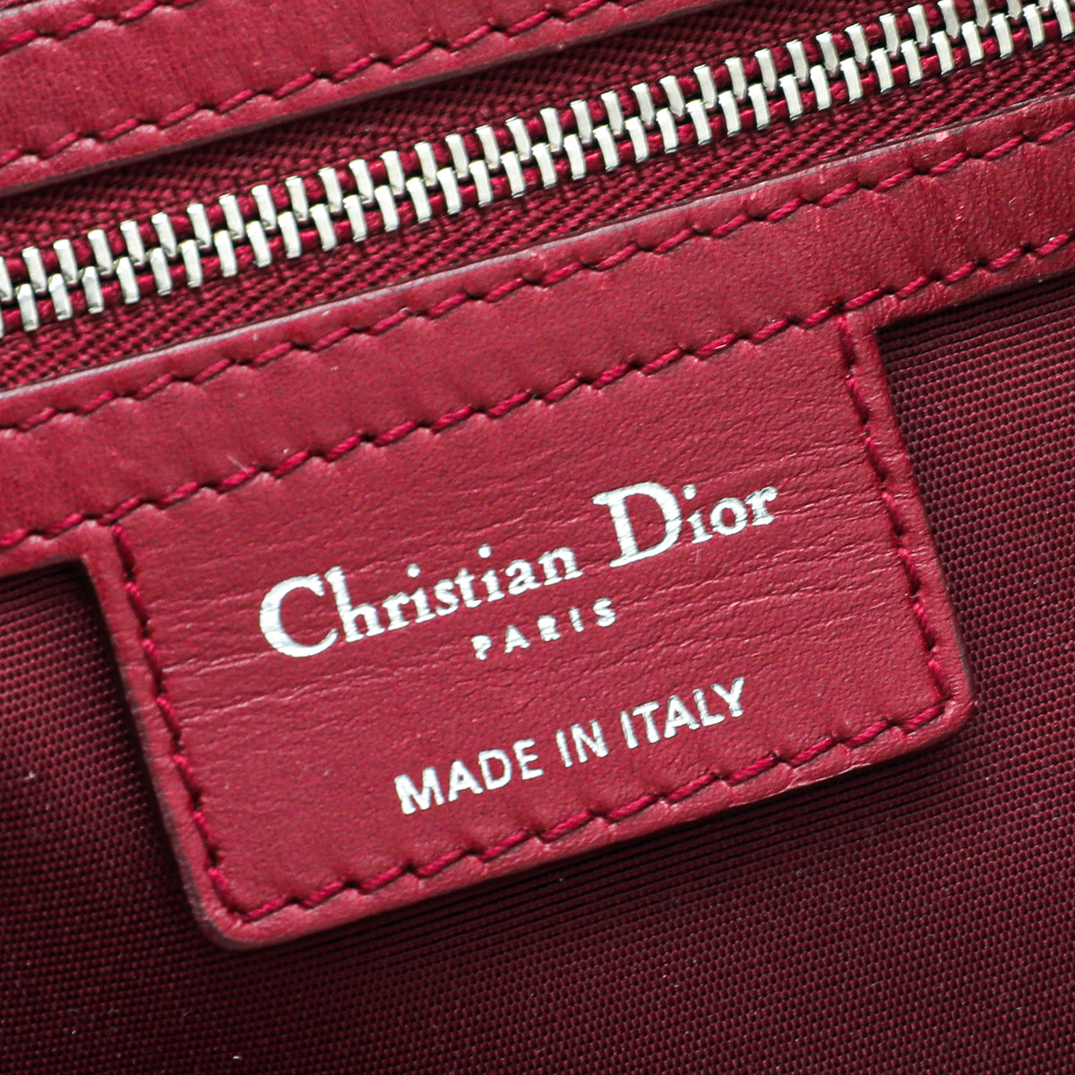 Christian Dior Red Nylon Panarea Tote Bag