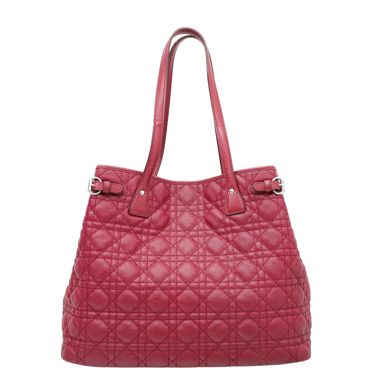 Christian Dior Red Nylon Panarea Tote Bag