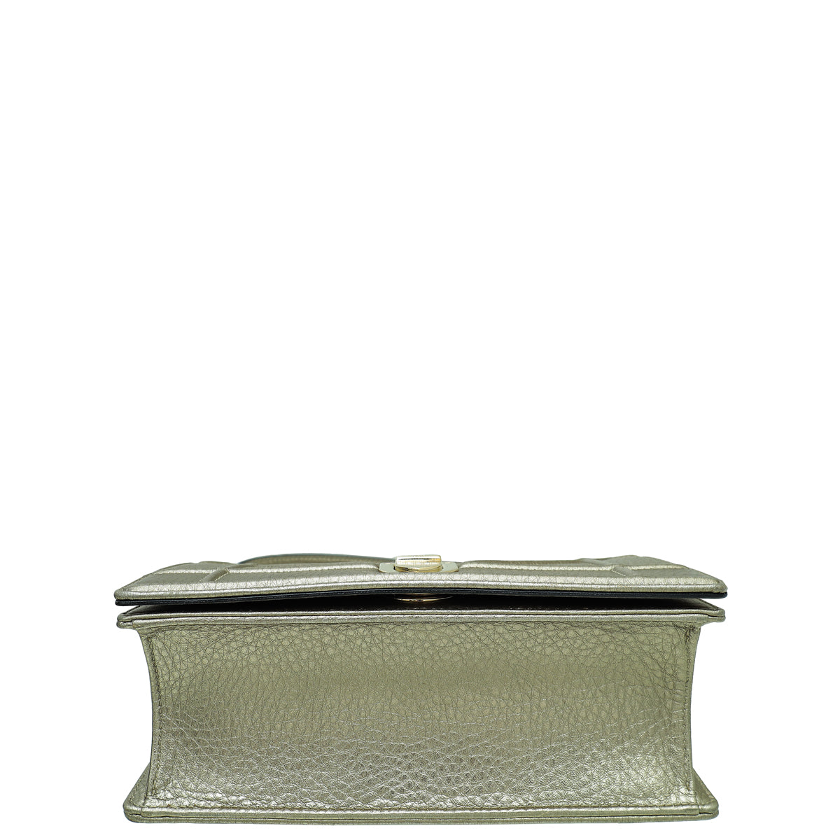 Christian Dior Metallic Champagne Diorama Small Shoulder Bag