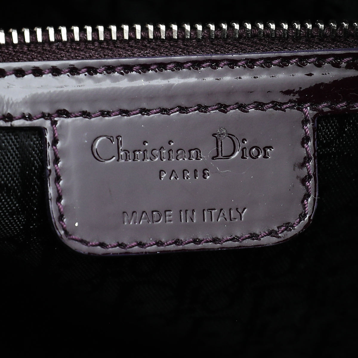 Christian Dior Dark Violet Lady Dior Large Bag