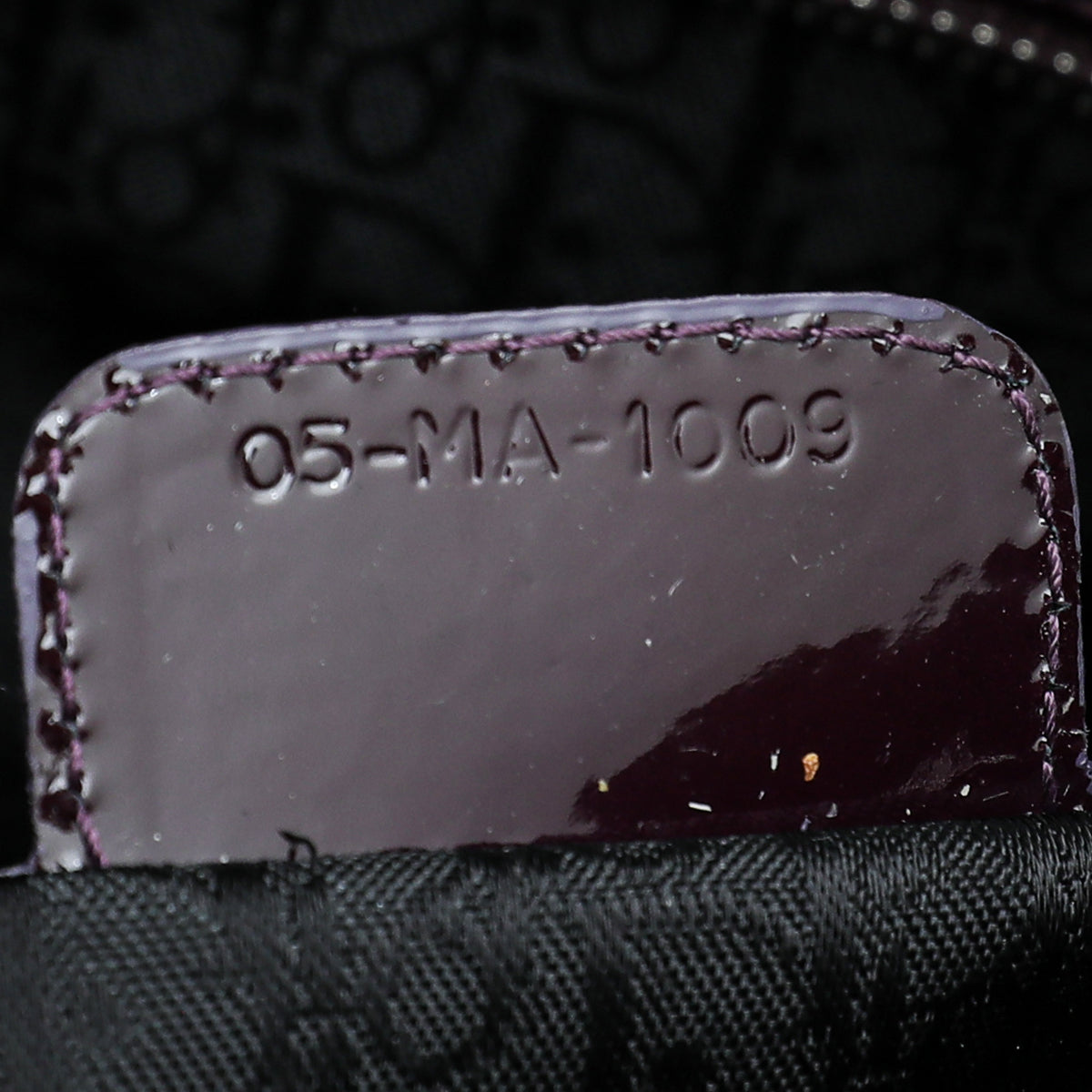 Christian Dior Dark Violet Lady Dior Large Bag