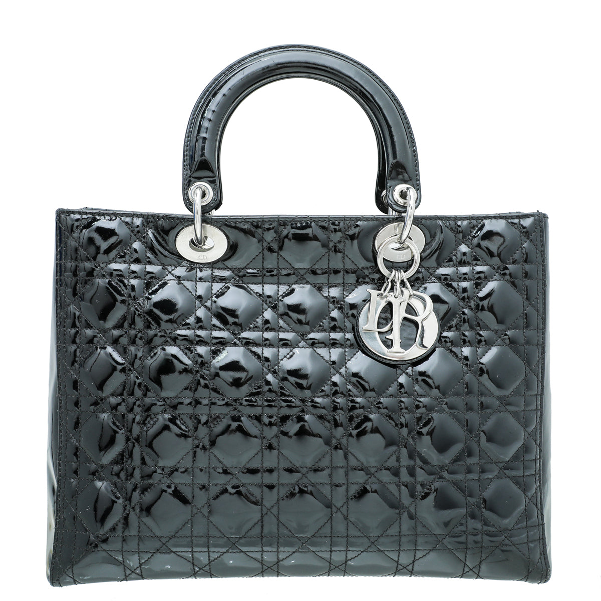 Christian Dior Black Lady Dior Large Bag