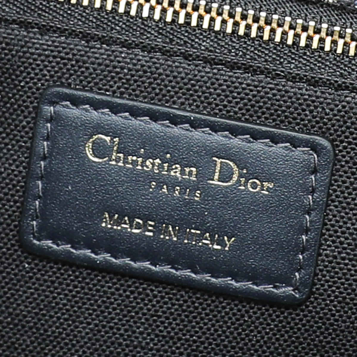 Christian Dior Navy Blue 30 Montaigne Oblique Flap Chain Bag