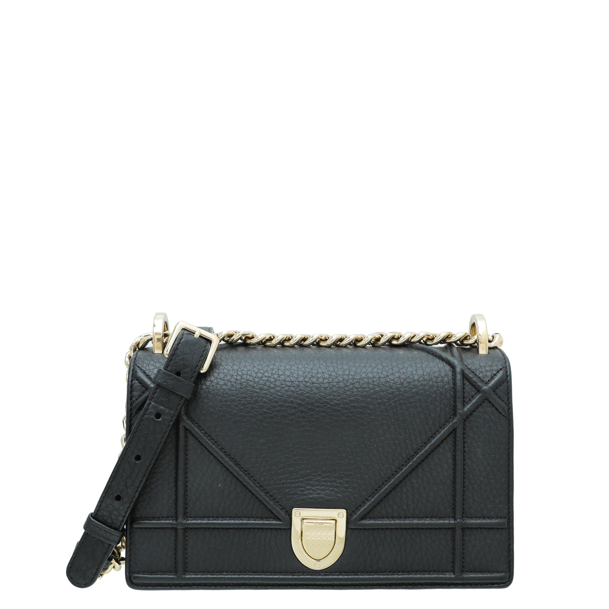 Christian Dior Black Diorama Small Flap Small Bag