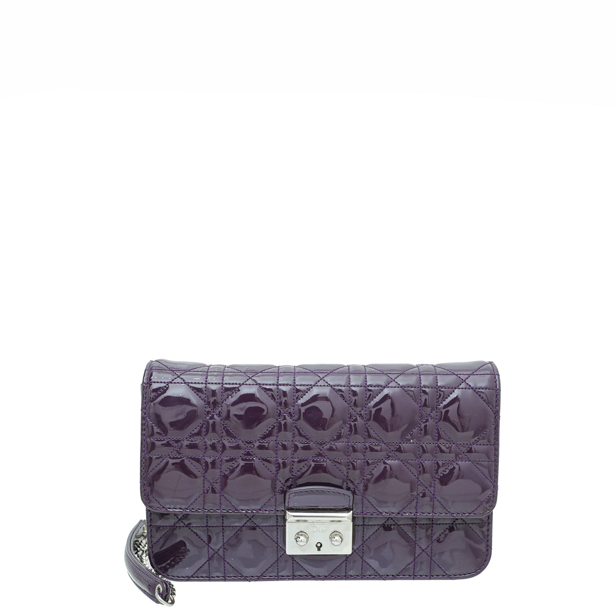 Christian Dior Violet Miss Dior Promenade Pouch Chain