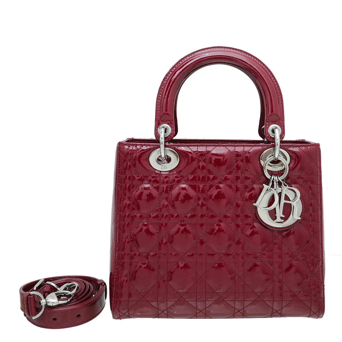 Christian Dior Cerise Lady Dior Medium Bag