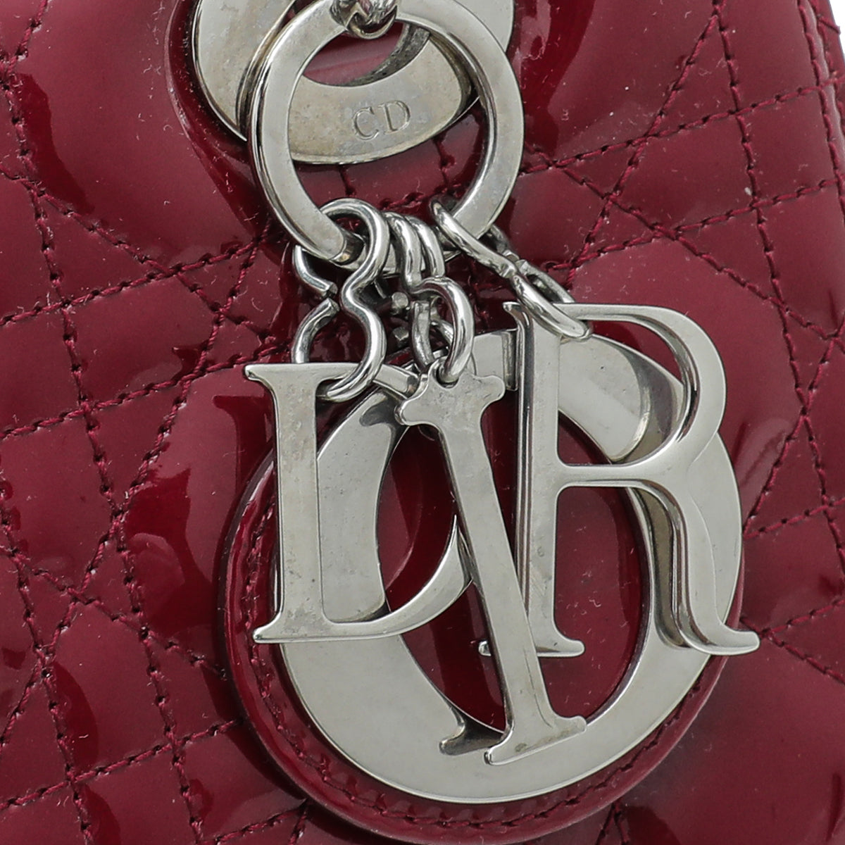 Christian Dior Cerise Lady Dior Medium Bag