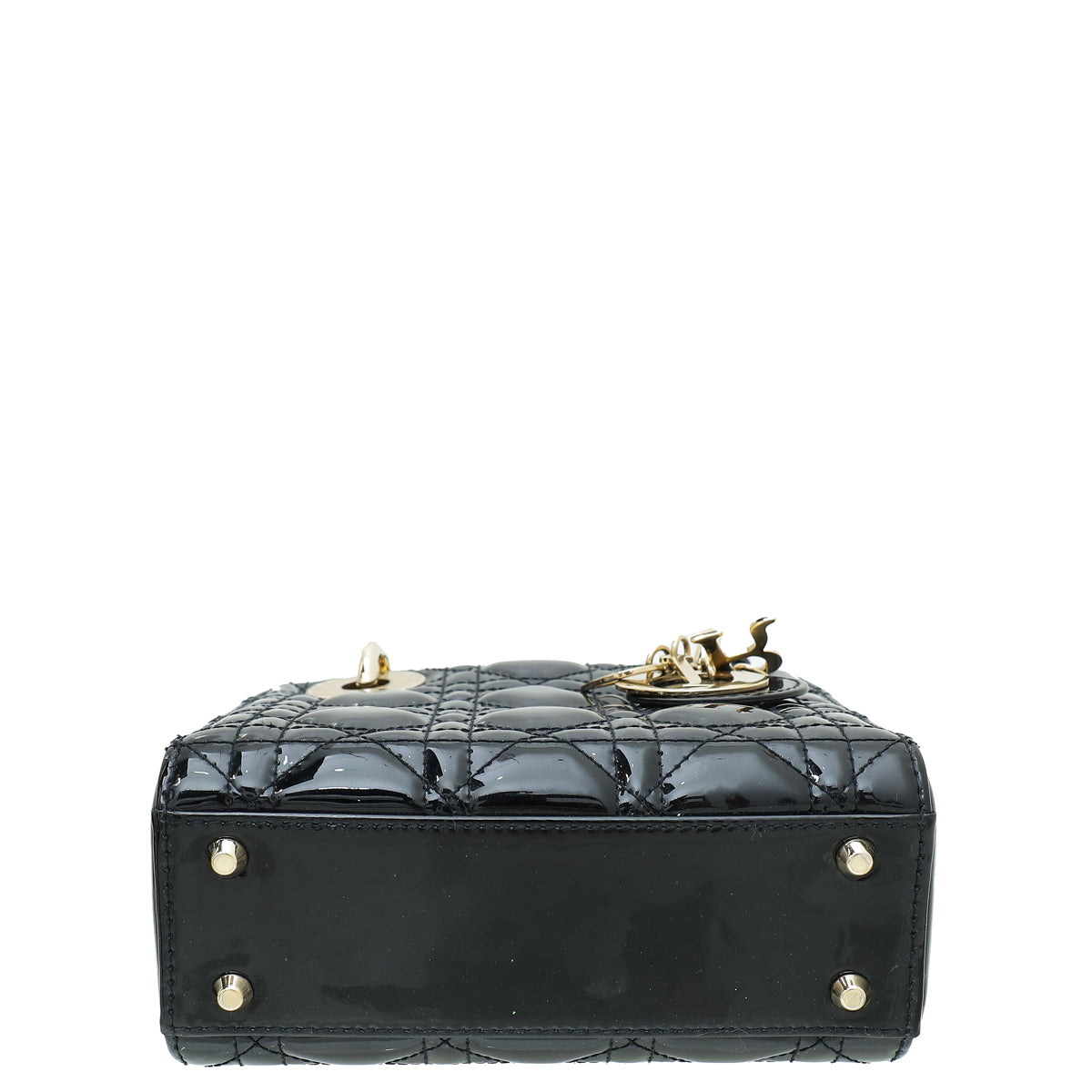 Christian Dior Black Lady Dior Mini Chain Bag