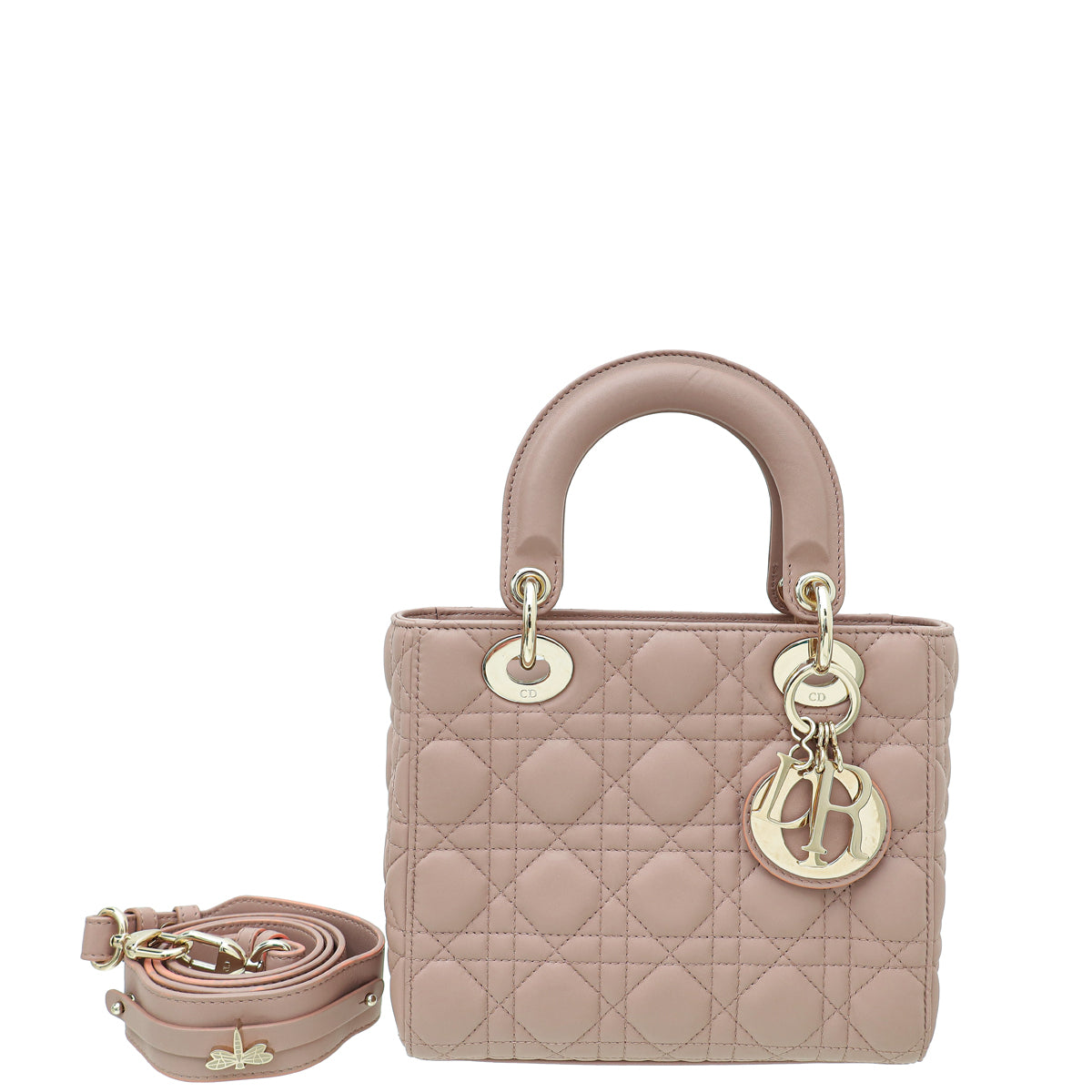 Christian Dior Rose De Vents Lady Dior My ABCDior Small Bag