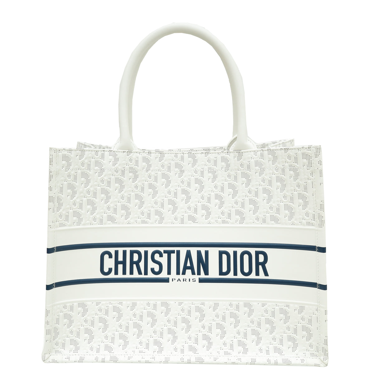 Christian Dior Bicolor Oblique Book Tote Medium Bag