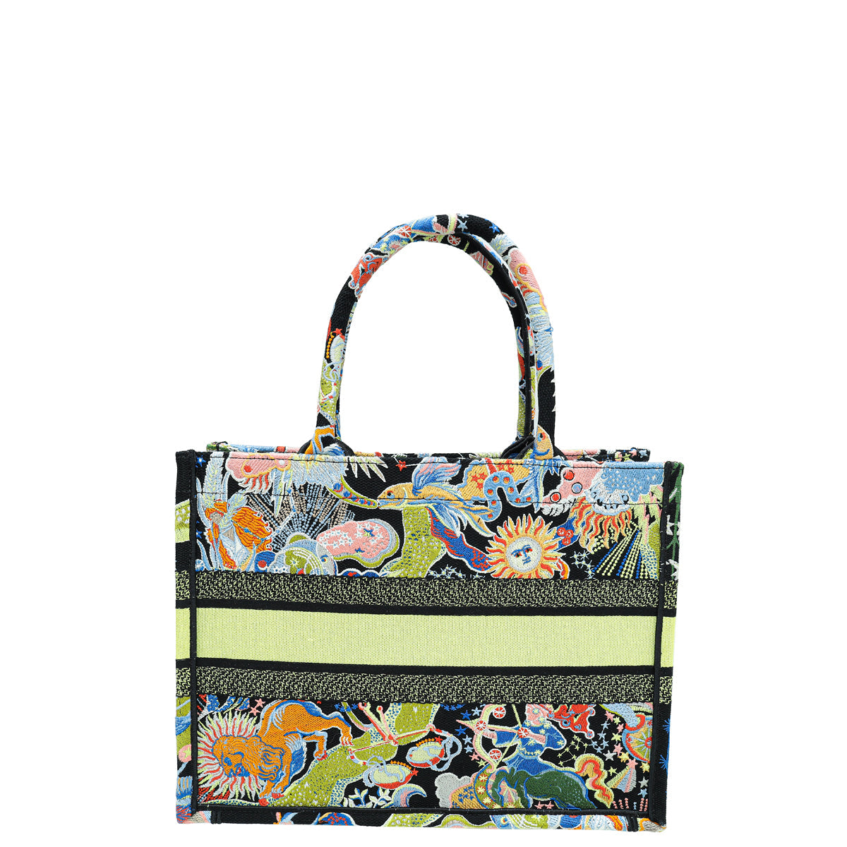 Christian Dior Multicolor Zodiac Fantastico Embroidered Medium Book Tote Bag