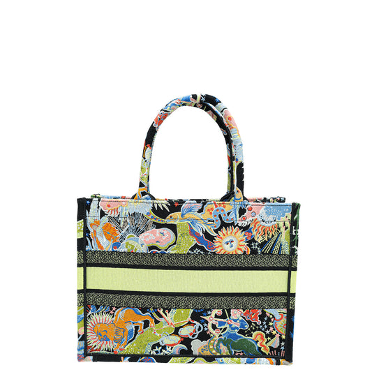 Christian Dior Multicolor Zodiac Fantastico Embroidered Medium Book Tote Bag