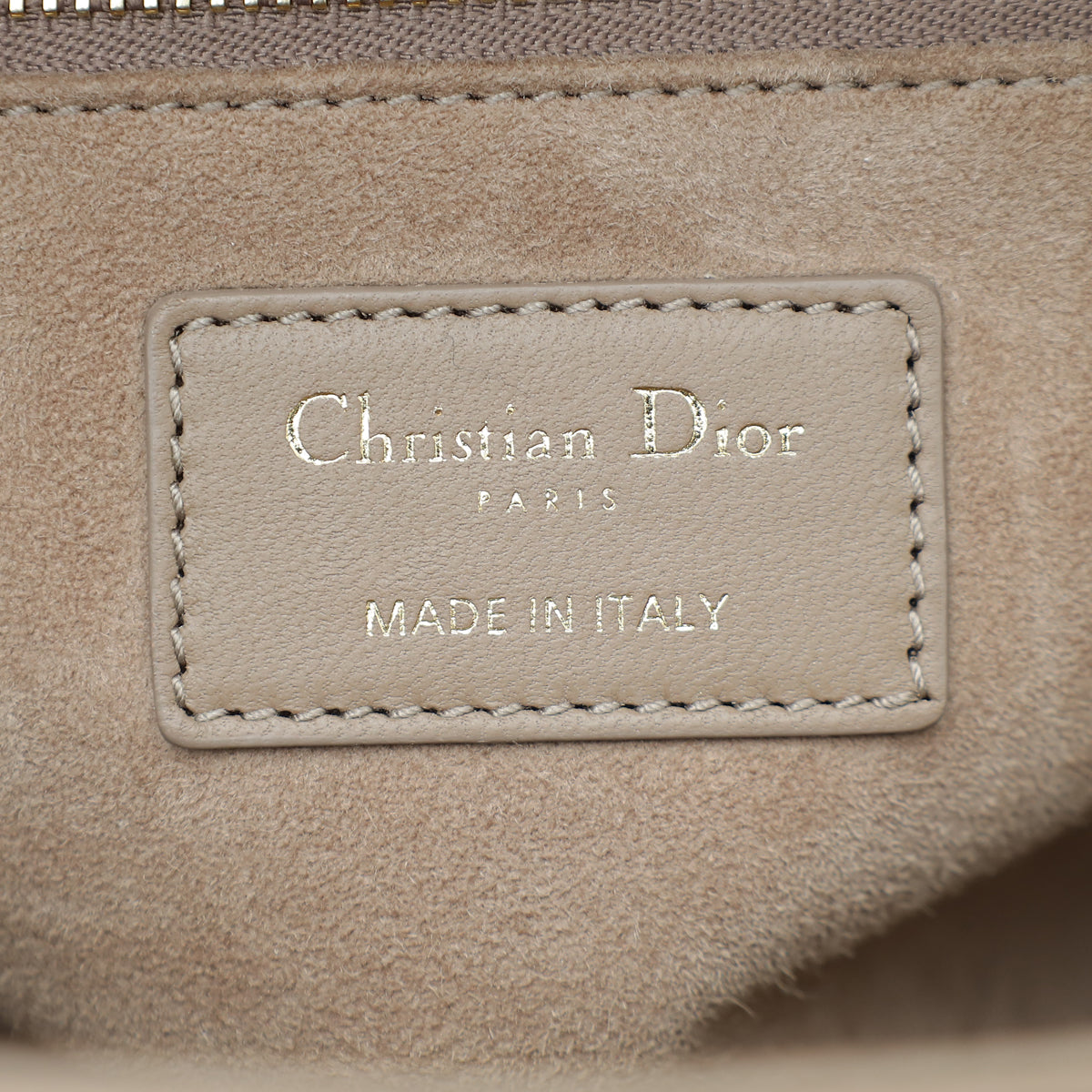 Christian Dior Warm Taupe Lady Dior Medium Bag