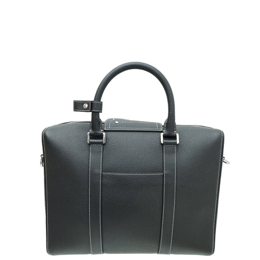 Christian Dior Black Lingot Briefcase Bag