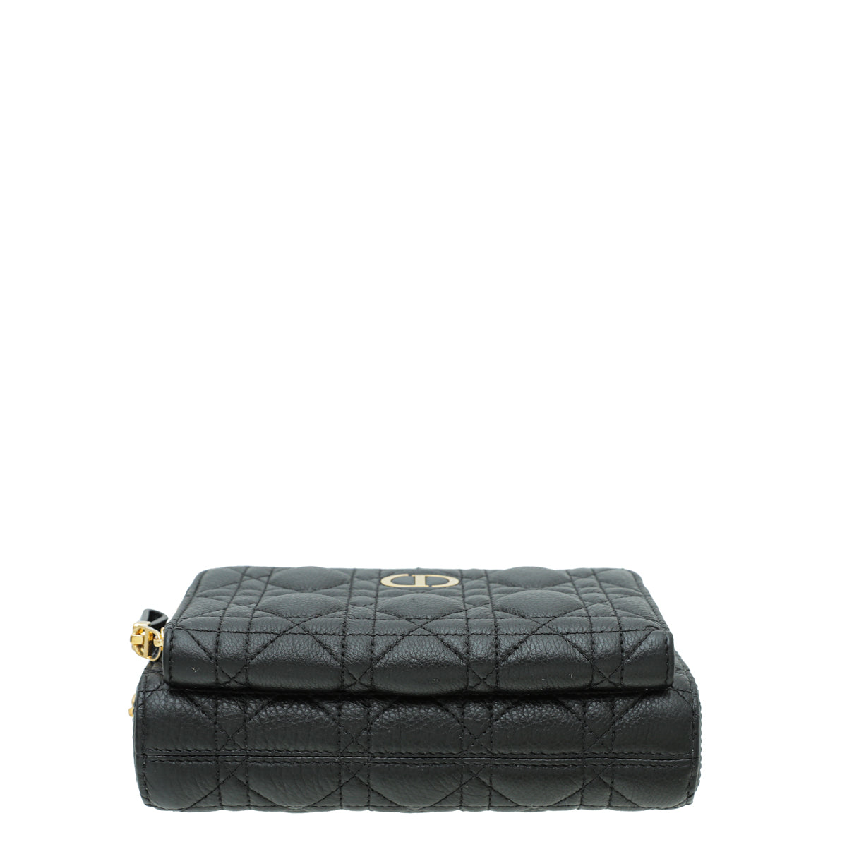 Christian Dior Black Caro Double Pouch Bag