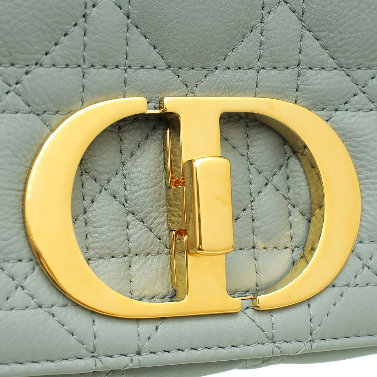 Christian Dior Grey Caro Medium Shoulder Bag