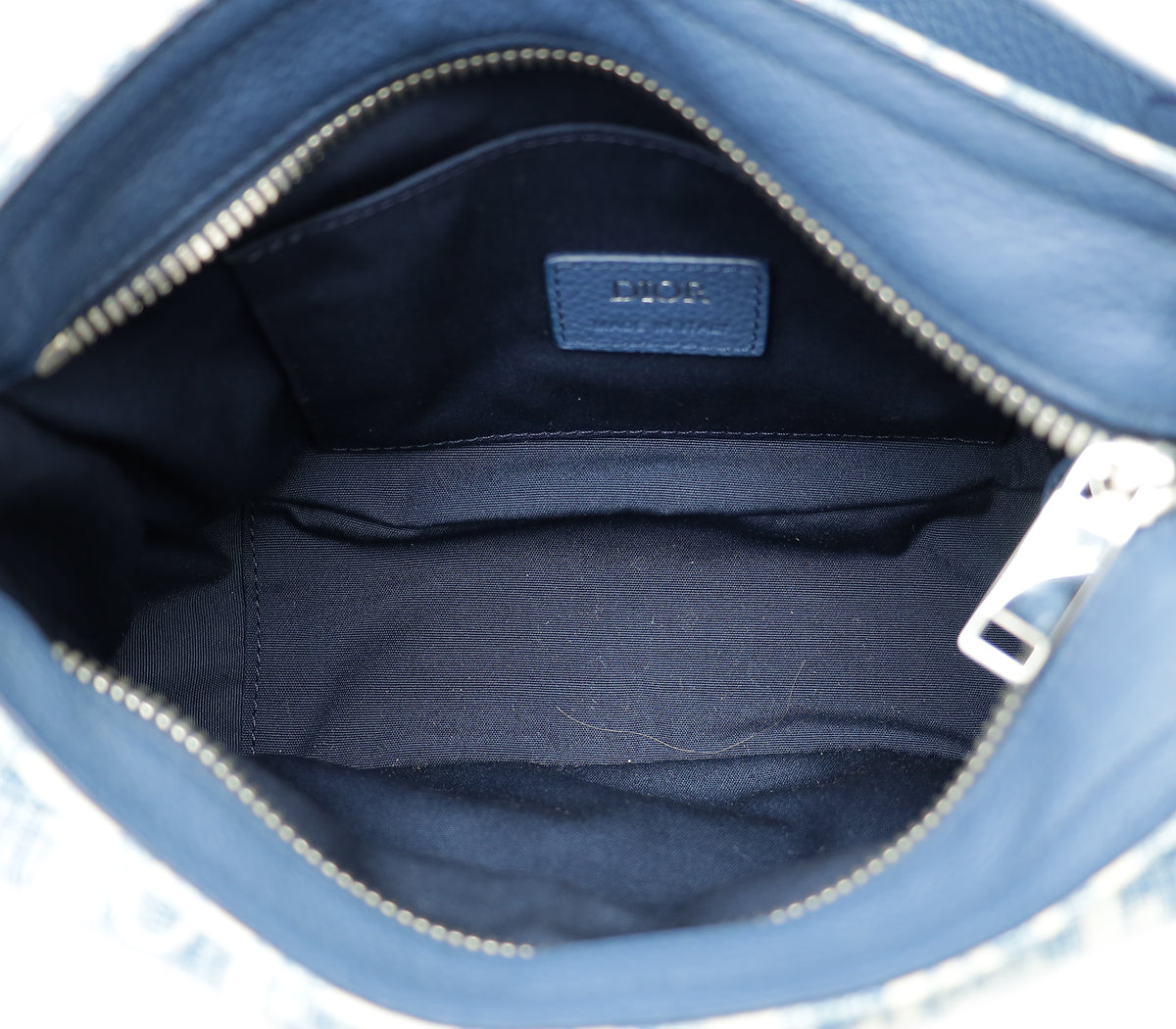 Christian Dior Blue Denim Oblique Soft Saddle Kasuri Mini Bag