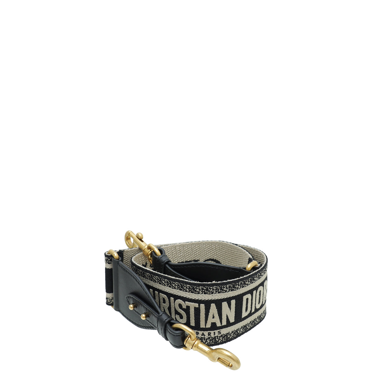 Christian Dior Bicolor CHRISTIAN DIOR' Embroidery Wide Strap