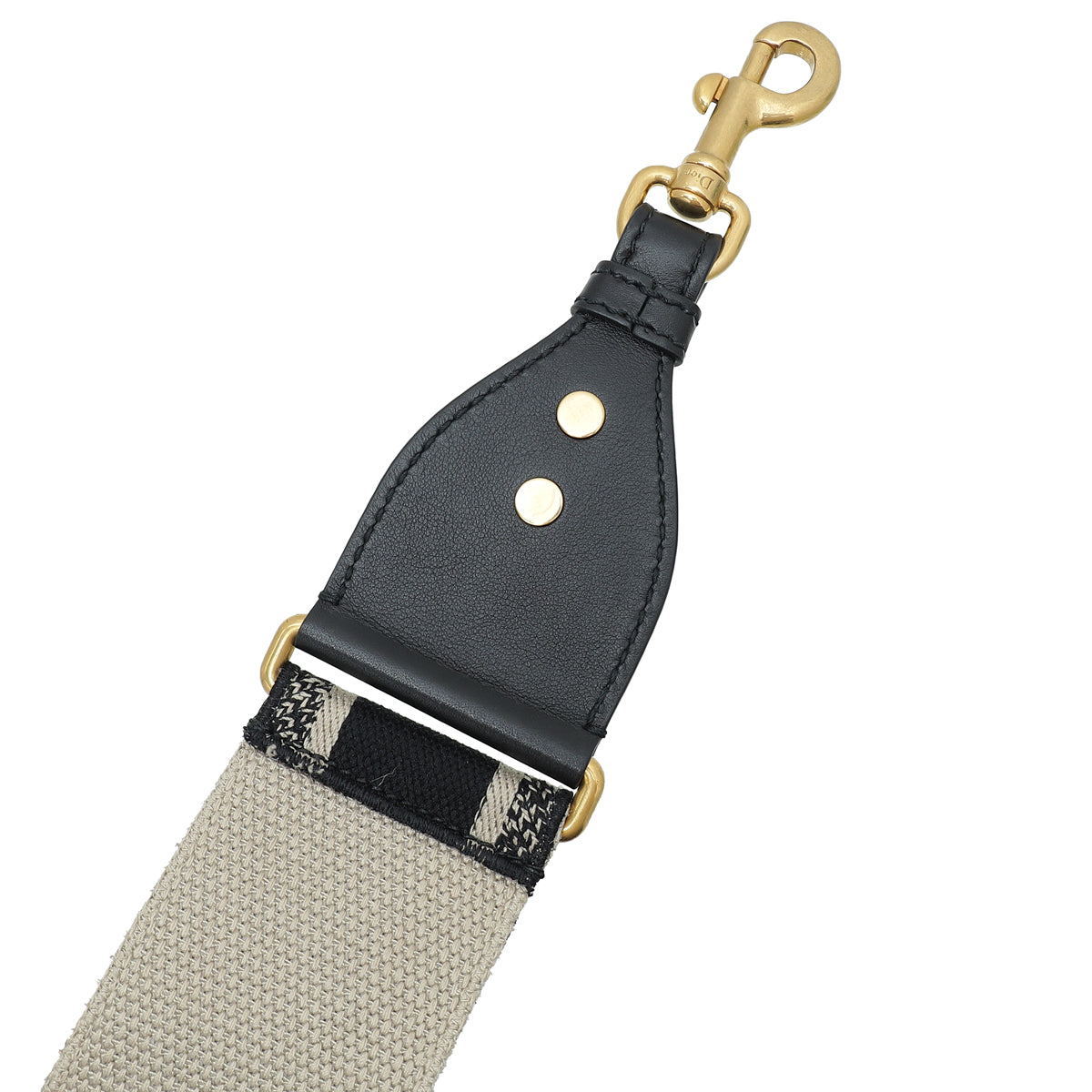 Christian Dior Bicolor CHRISTIAN DIOR' Embroidery Wide Strap