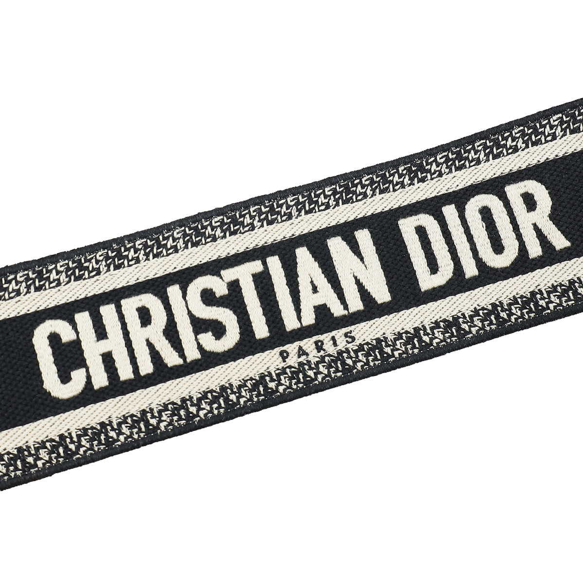 Christian Dior Bicolor CHRISTIAN DIOR' Embroidery Wide Strap