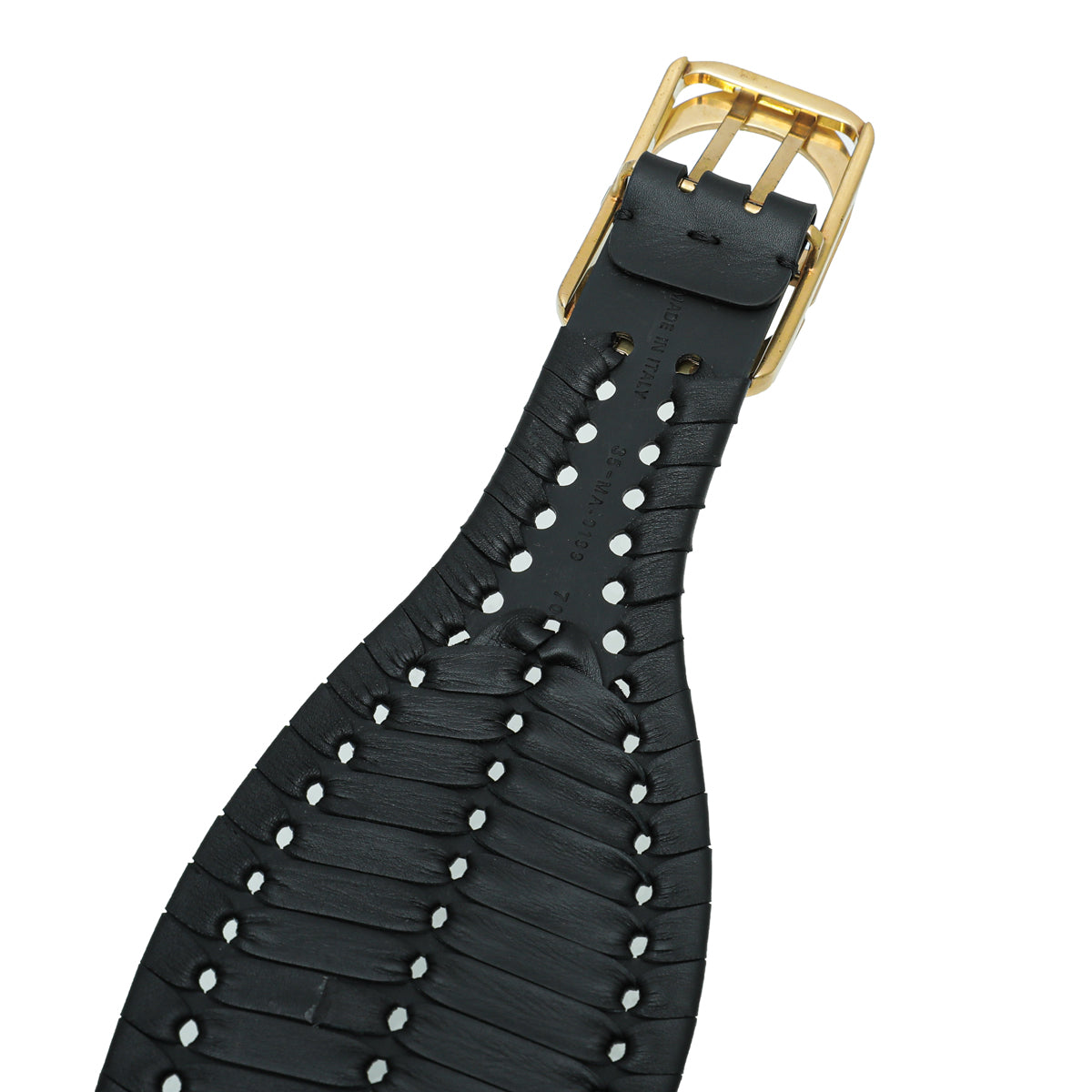 Christian Dior Black Braided 30 Montaigne Belt