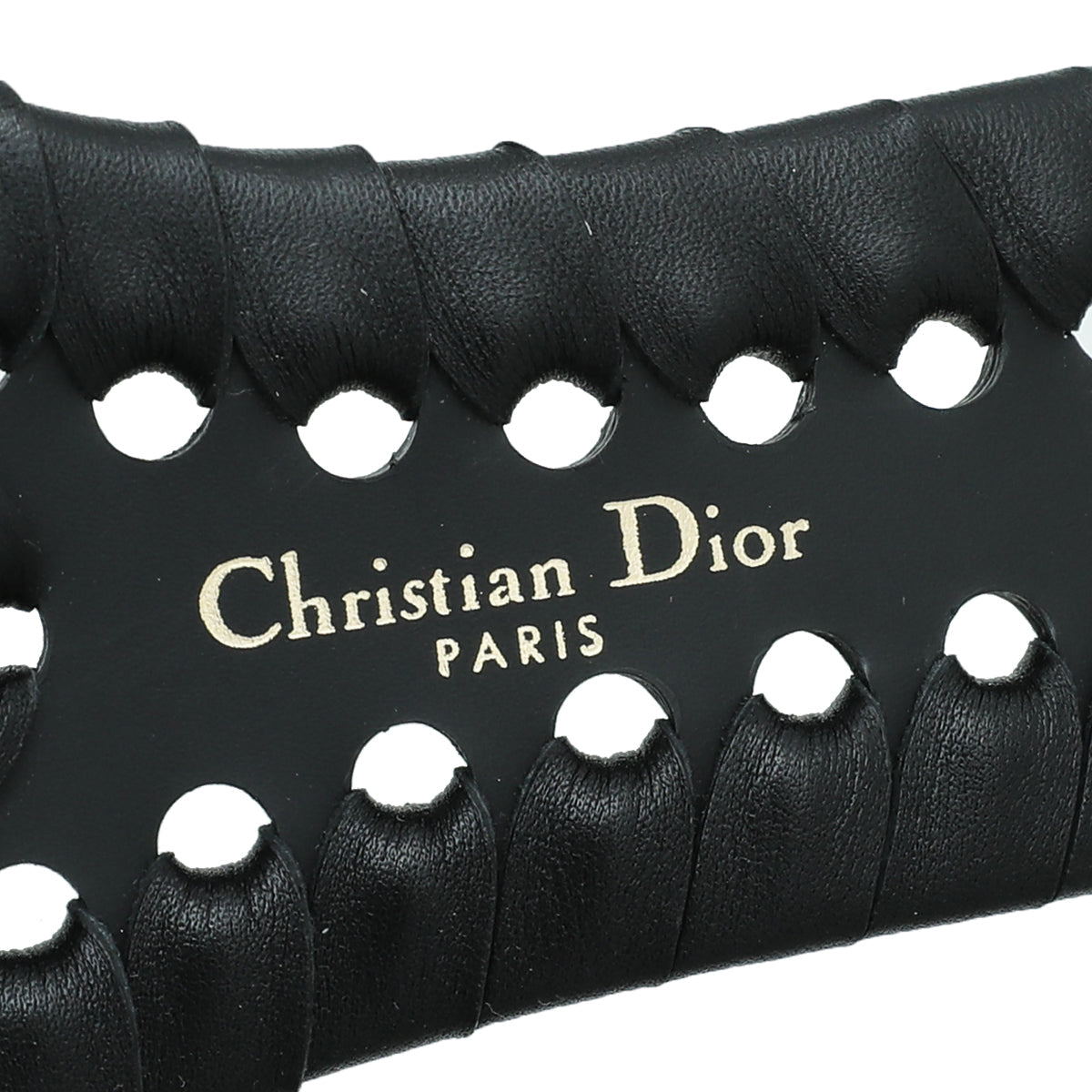 Christian Dior Black Braided 30 Montaigne Belt