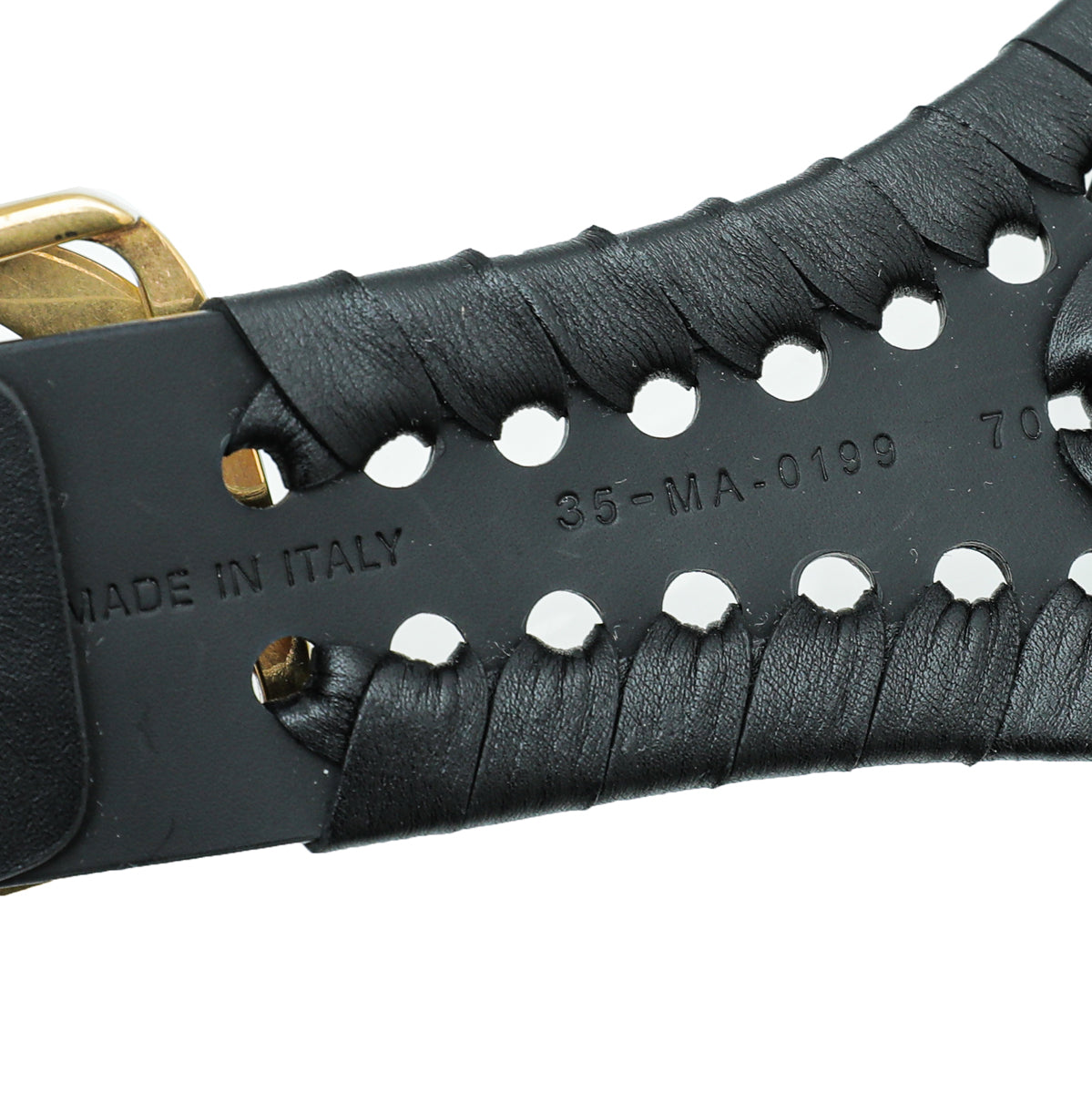 Christian Dior Black Braided 30 Montaigne Belt