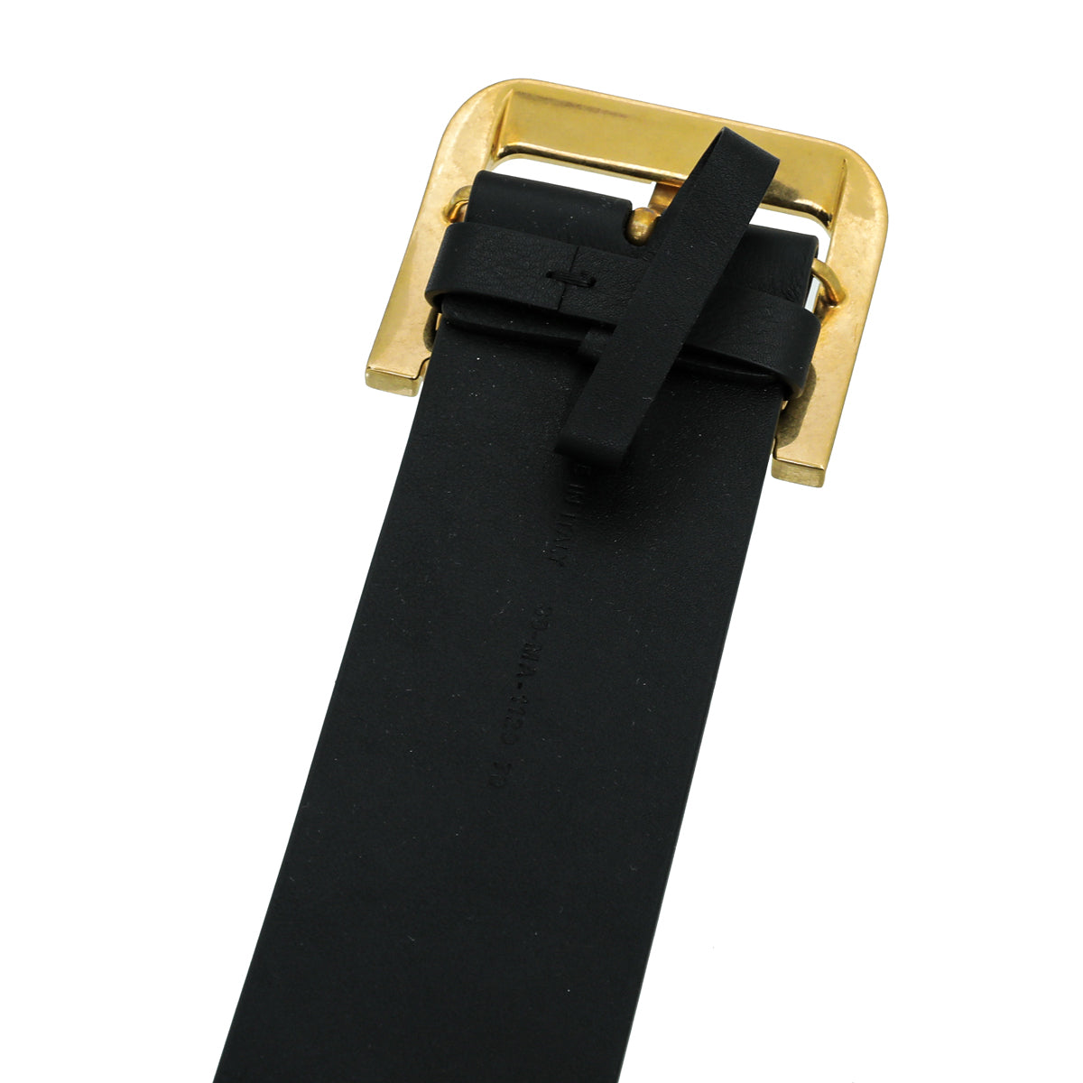 Christian Dior Black Aged Diorquake 55mm Belt