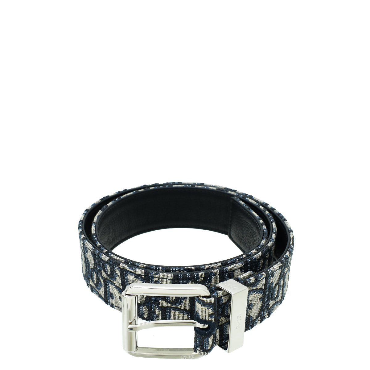 Christian Dior Navy Blue Oblique 35mm Belt