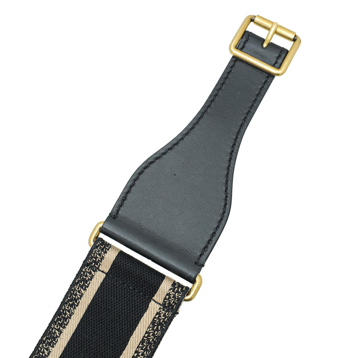 Christian Dior Bicolor Wide Jacquard Waist Belt