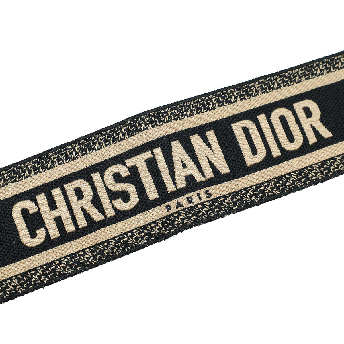 Christian Dior Bicolor Wide Jacquard Waist Belt