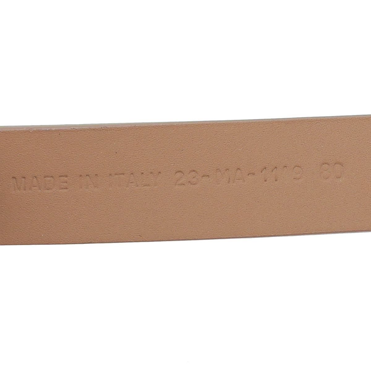 Christian Dior Matte Nude Dior CD Saddle Belt