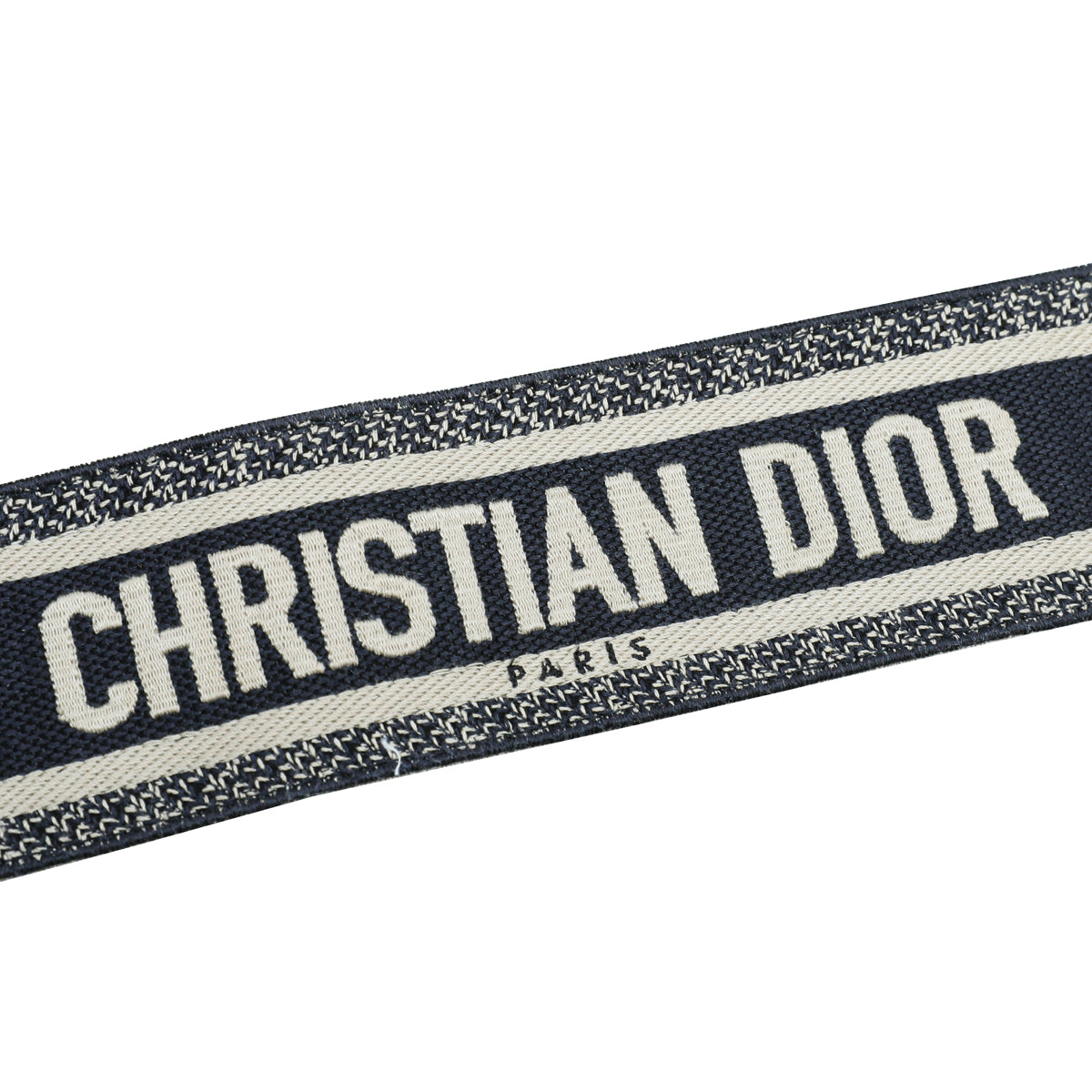 Christian Dior Bicolor Jacquard Logo Oblique CD Waist Belt