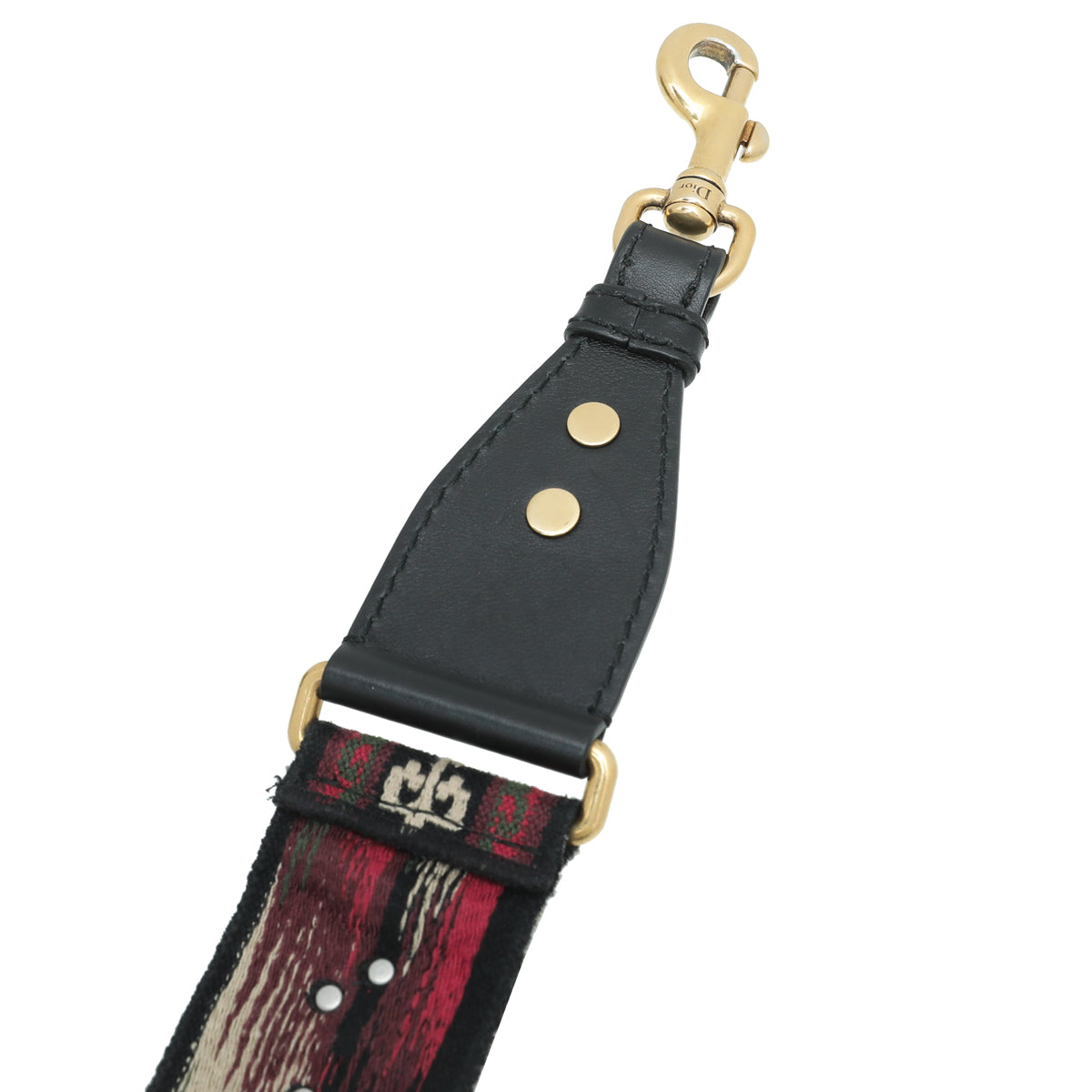 Christian Dior Multicolor Embroidered Studded Bag Strap