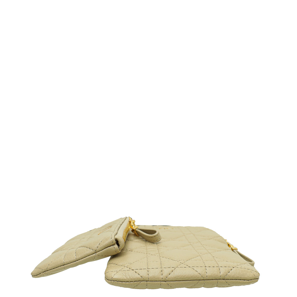 Christian Dior Beige Cannage Caro Multifunctional Pouch