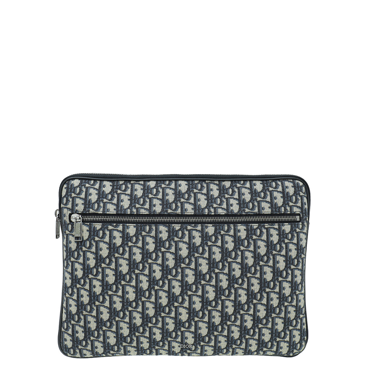 Christian Dior Navy Blue Oblique Laptop Case