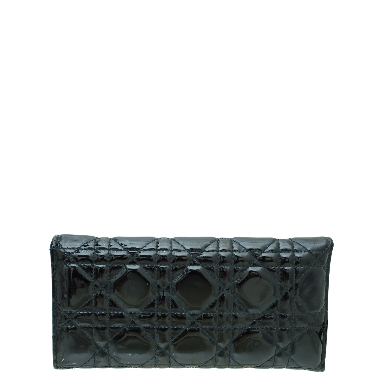 Christian Dior Black Lady Dior Chain Wallet