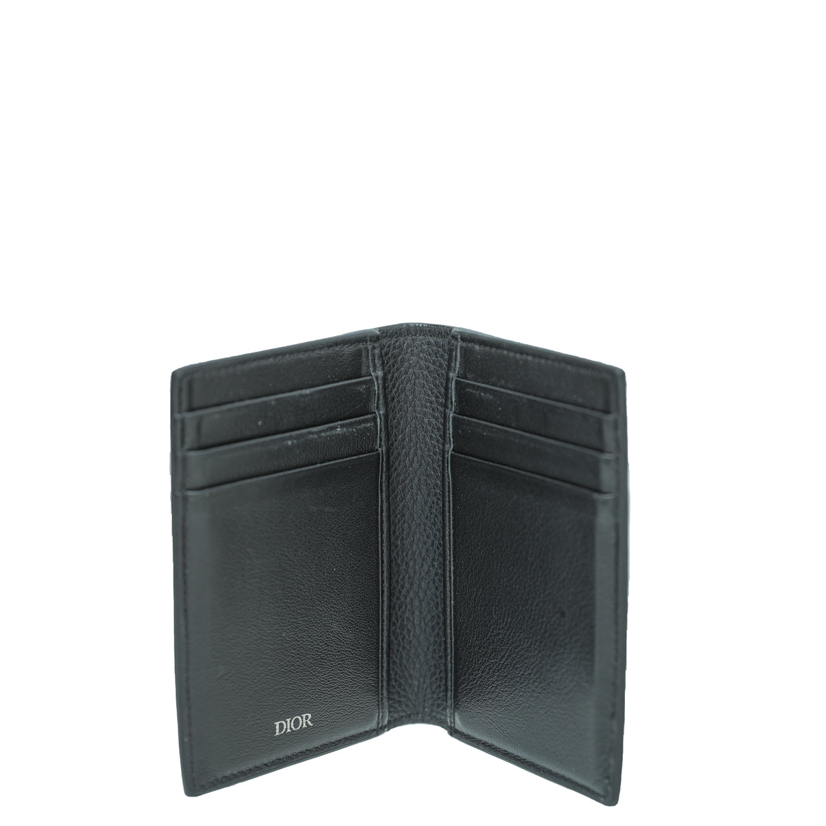 Christian Dior Black CD Bifold Card Holder