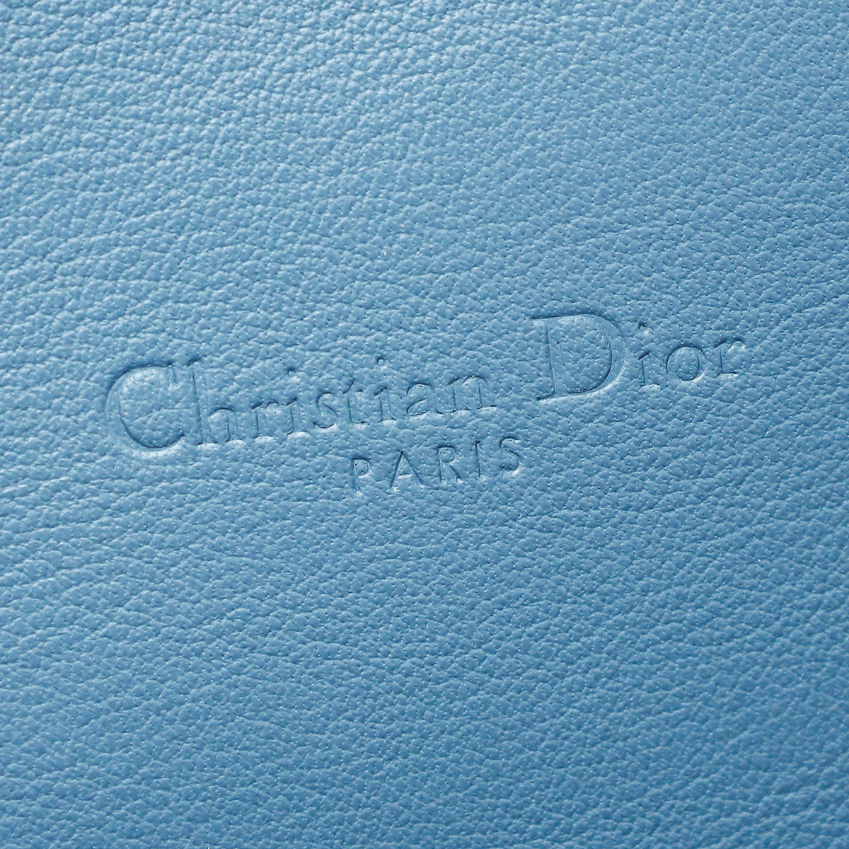 Christian Dior Cloud Blue Lady Dior 5 Gusset Chain Wallet