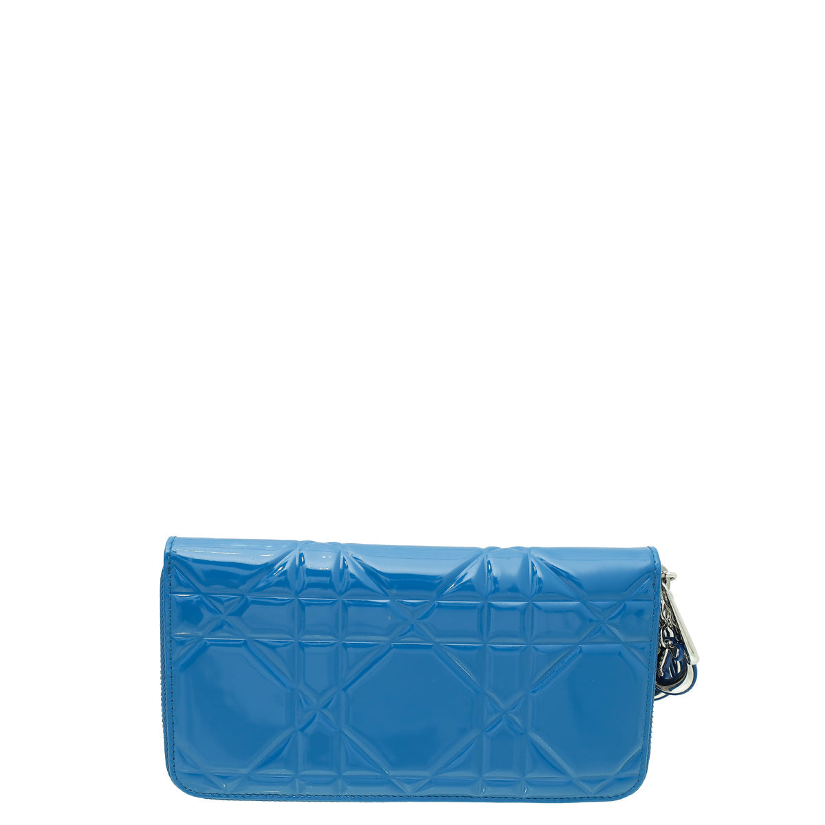 Christian Dior Blue Cannage Embossed "Tutti Dior" Zippy Wallet