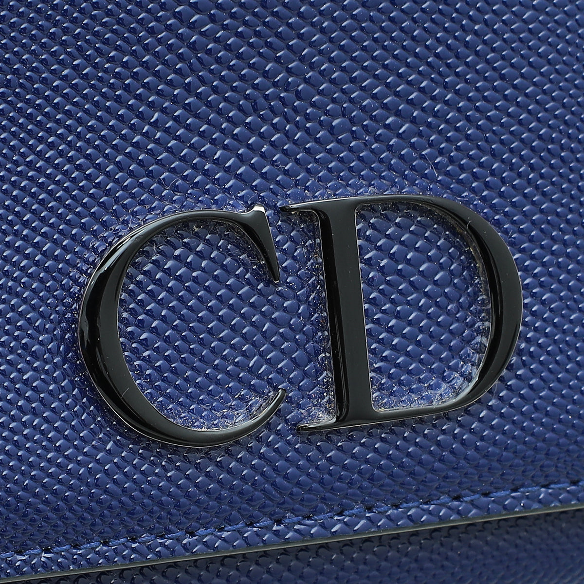 Christian Dior Navy Blue Mania Compact Wallet