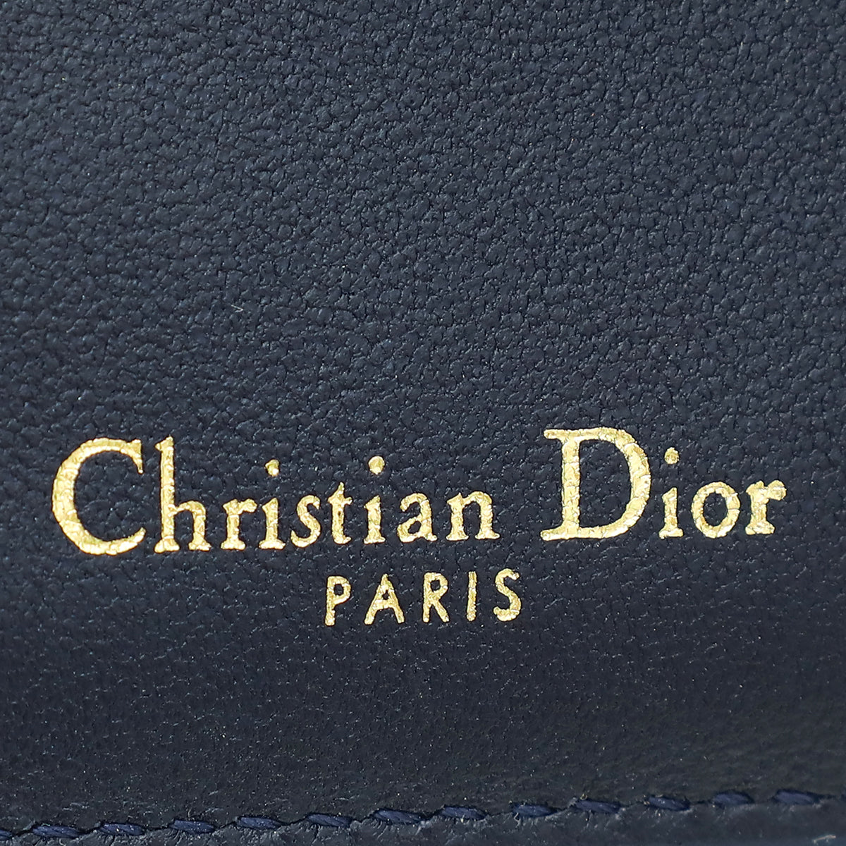 Christian Dior Navy Blue 30 Montaigne Lotus Wallet