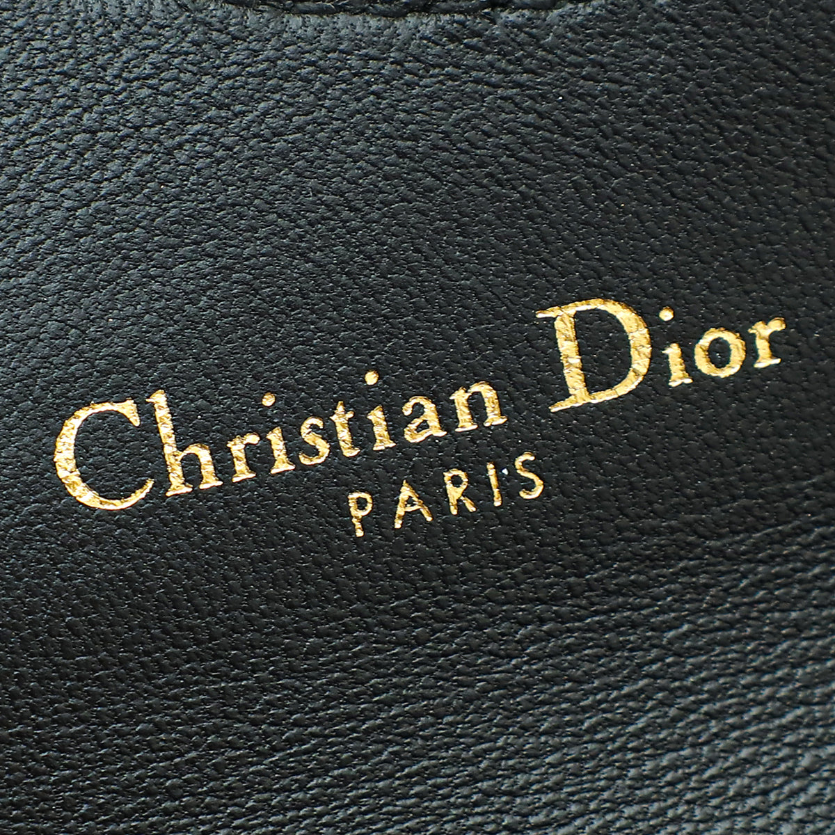 Christian Dior Black Saddle Flap Card Holder