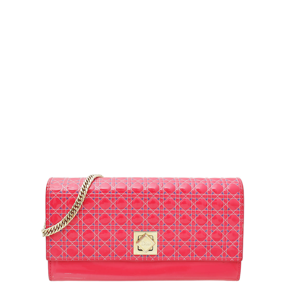 Christian Dior Pink Cannage Turn Me Dior Croisiere Wallet On Chain