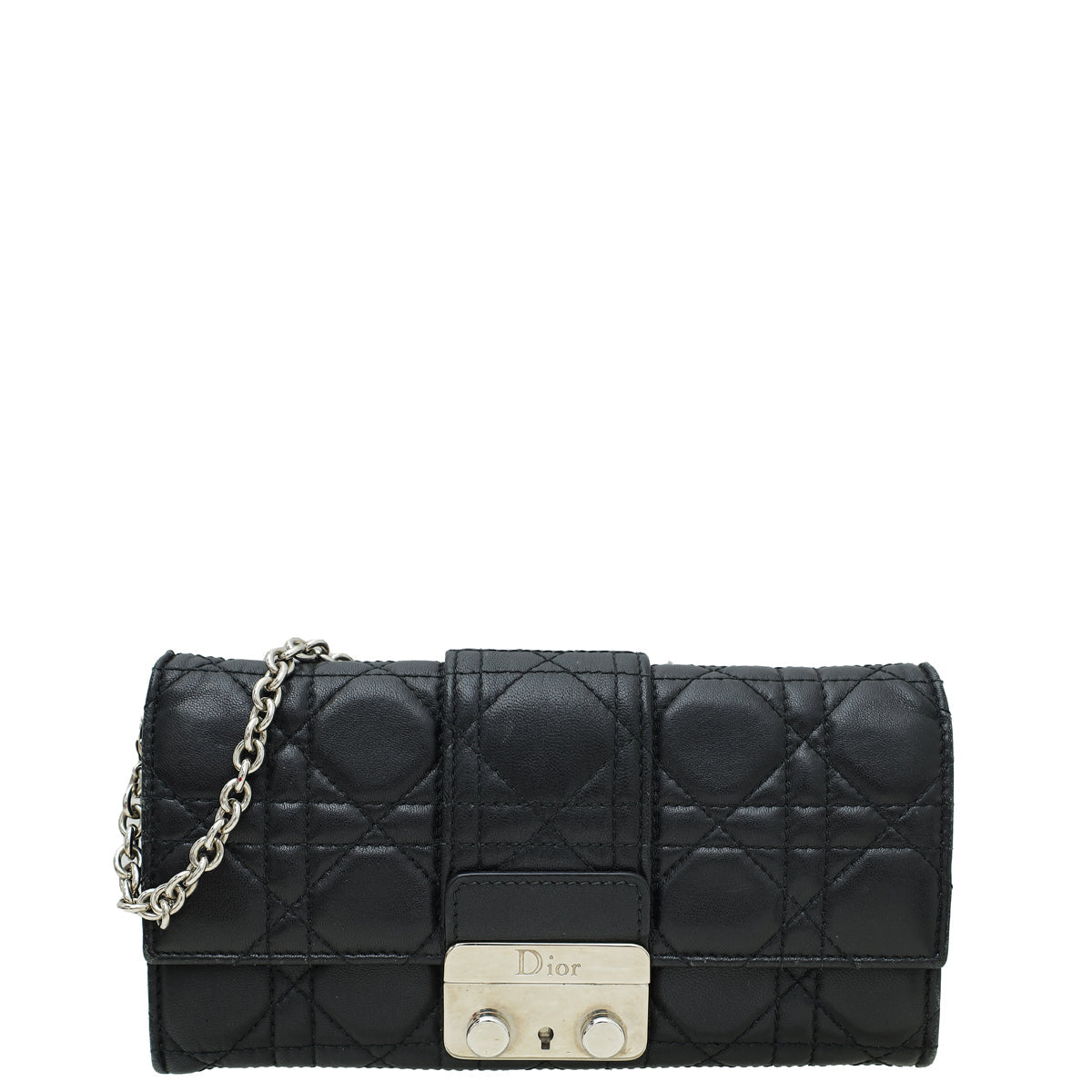 Christian Dior Black Miss Dior Wallet on Chain