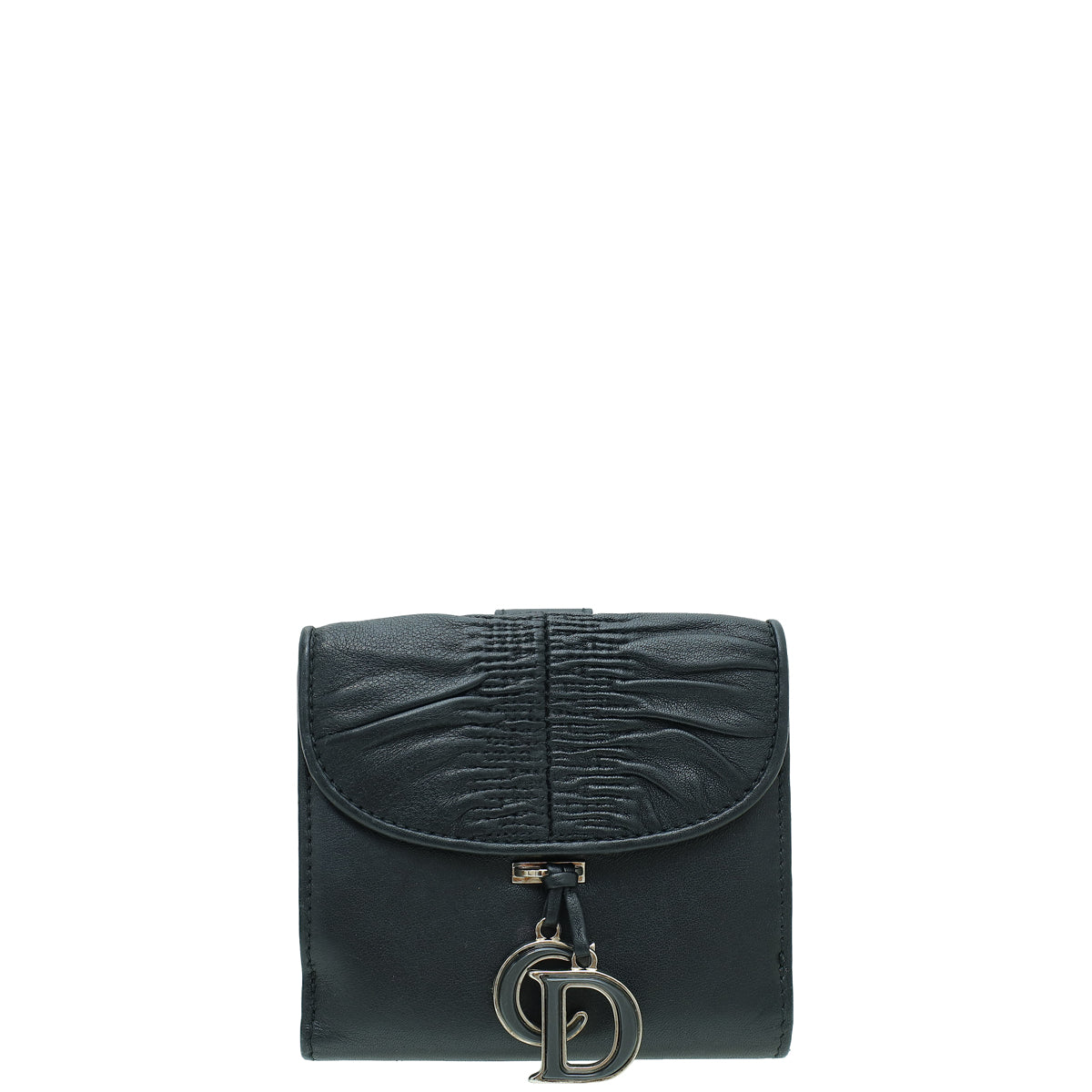 Christian Dior Black Karenina French Wallet