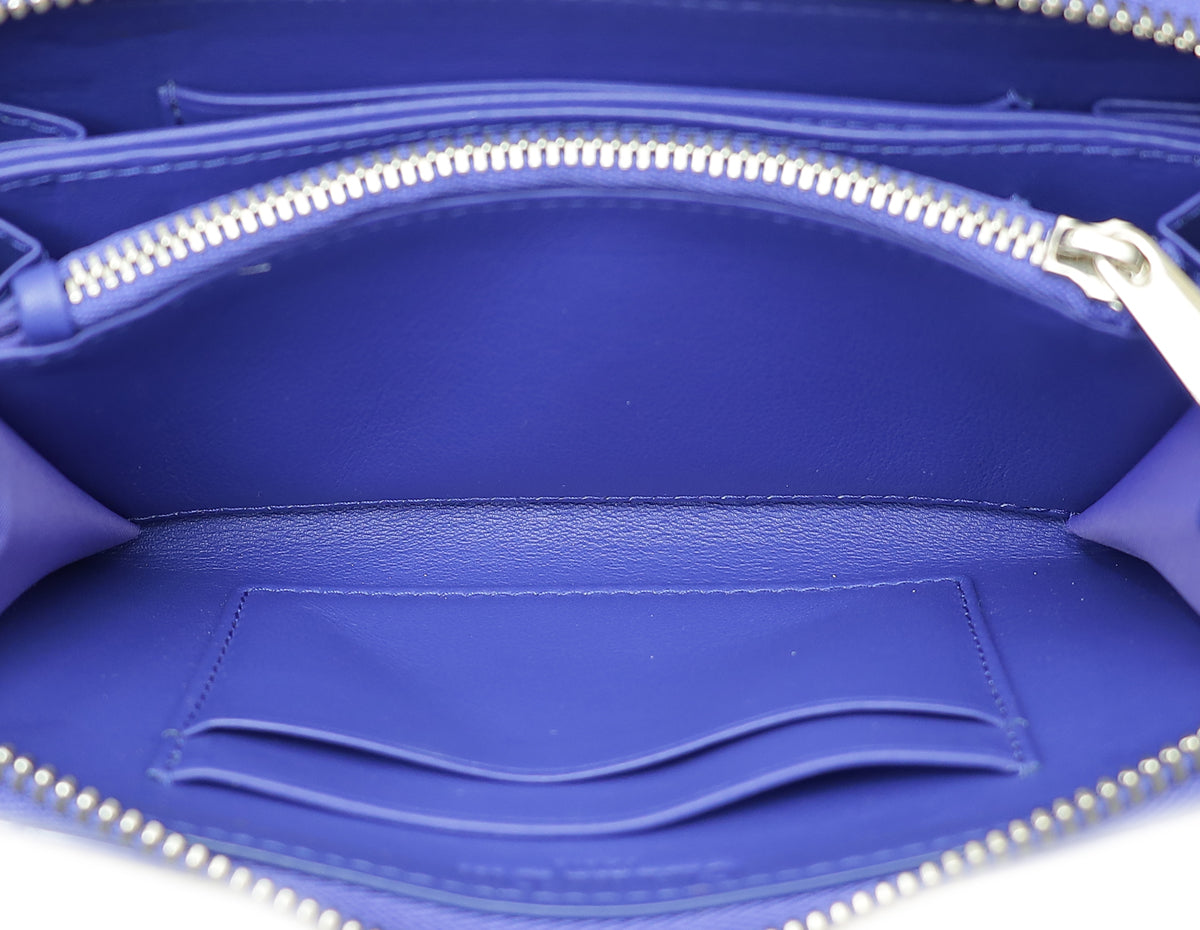 Christian Dior Blue Violet Lady Dior Voyageur Wallet