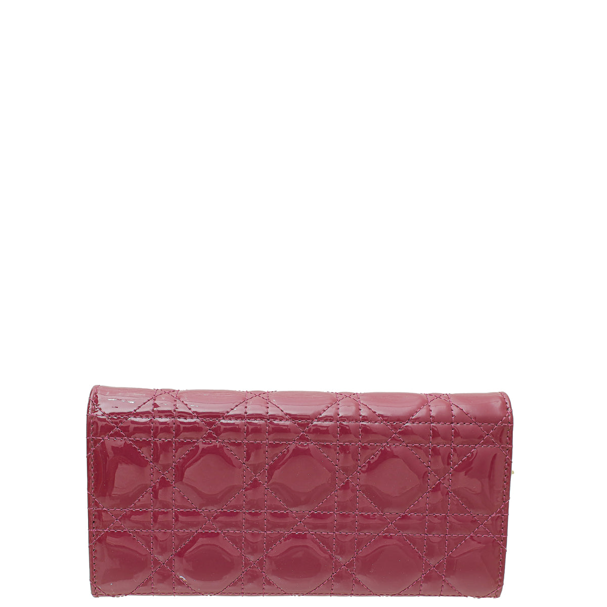 Christian Dior Dark Mauve Lady Dior Chain Wallet